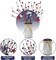 2-Pack Patriotic Floral Berry Stems – Red, White & Blue Artificial Flowers for 4th of July, Independence Day, Memorial Day Table Centerpieces and Home Decor